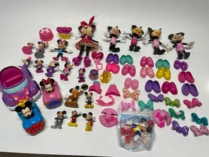 HUGE Lot Minnie Mouse Bowtique Dress Up Doll Snap N’ Style Mickey Figures Hats + - Picture 1 of 21