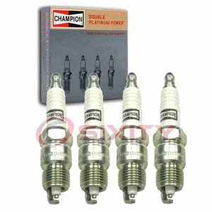 4 pc Champion Double Platinum Spark Plugs for 1985-1988 GMC S15 Jimmy 2.5L fp - Picture 1 of 5