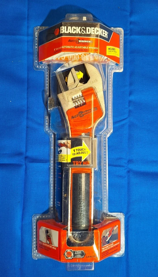 Black & Decker 8" Llave de ajuste automático AAW100 extra ancha 1-1/4"" Foto 1 de 4