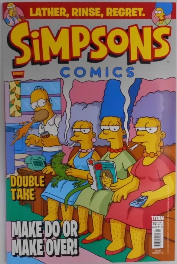 Simpsons Comic magazine #92 2025 Make Do or Make Over! Lather, Rinse, Regret. - Image 1 of 1