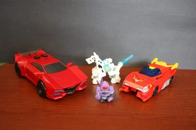 Transformers Bundle: Cyberverse HOT ROD, Fireplug, Mini Soundwave, Sideswipe. - Image 1 of 4