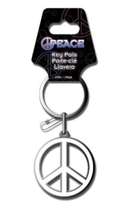 Peace Sign Enamel Key Chain - Bild 1 von 1