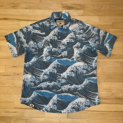Camisa Western Aloha Para Hombres Vaquera Hawaiana Western Luau Campamento Botón Talla 2XL XXL Foto 1 de 4