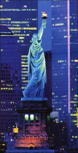 2002 Vintage Print World Trade Center Freiheitsstatue New York Twin Towers USA - Bild 1 von 3