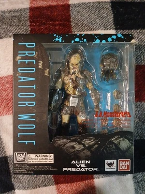 Bandai Alien vs Predator Predator Wolf S.H. Figura de acción Monster Arts AVP Foto 1 de 4