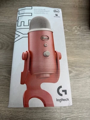 Brand New & Sealed Logitech Blue Yeti Premium USB Microphone ~ Sweet Pink - Image 1 of 4