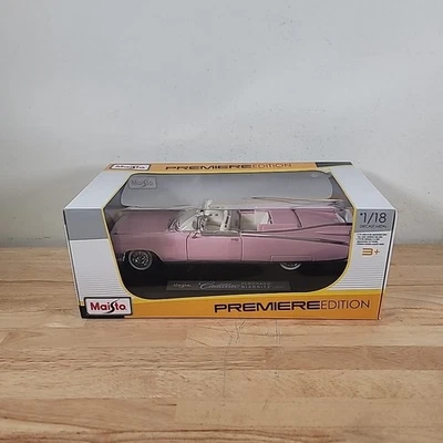 Cadillac Eldorado Biarritz 1959 rosa 1/18 modelo de coche fundido a presión de Maisto 36813 Foto 1 de 4