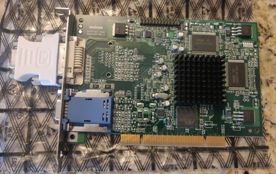 Matrox Millennium G450 G45FMDVP32DB 32MB VGA DVI PCI Video Card - Image 1 of 2