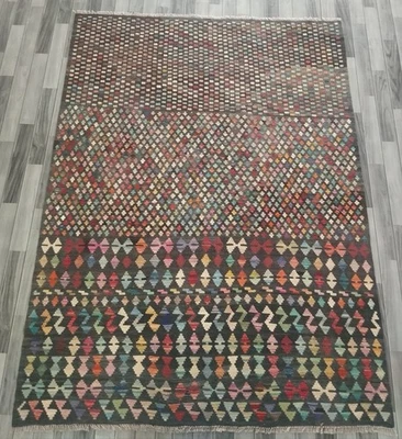 Heritage Handmade Afghan Turkish Kilim Rug, Artisan Wool Area Rug, 253x177 CM - Image 1 of 4