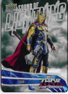 Tarjeta insertada de sonido de relámpago Thor Love & Thunder 2023 cubierta superior #SL-18 - Imagen 1 de 2