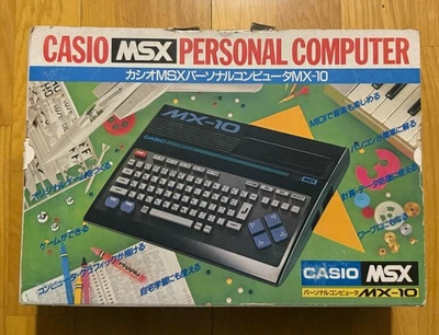 Console Casio MSX Personal Computer Japan MX-10 modello rosso pulito - Immagine 1 di 4