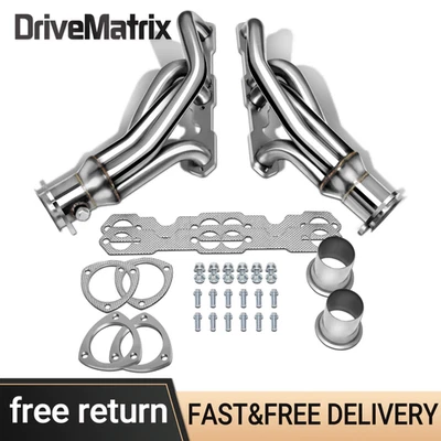 For 1988-1997 Chevy GMC Truck Small Block SBC 307 327 305 350 400 Exhaust Header - Image 1 of 4