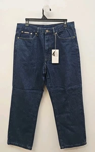 Peter Christian Classic Denim Straight Leg Jeans Men's Pant Size 34x28 Indigo - Picture 1 of 12