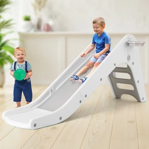 Slide for Kids, Toddler Slide Play Climber Set with Basketball Hoop In/Outdoor - Picture 1 of 7