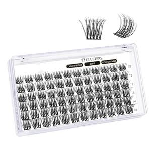 Lash Clusters B11 D Curl 10-16MIX DIY Lash Extensions 72 Clusters Lashes C D Cur - Picture 1 of 8