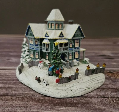 Thomas Kinkade Home for the Holiday  Victorian Christmas 1996 Hawthorne - Image 1 of 4