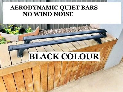 2xBLACK Roof racks for LDV D90 2017 - 2025 Aerodynamic Cross bars - image 1 of 4