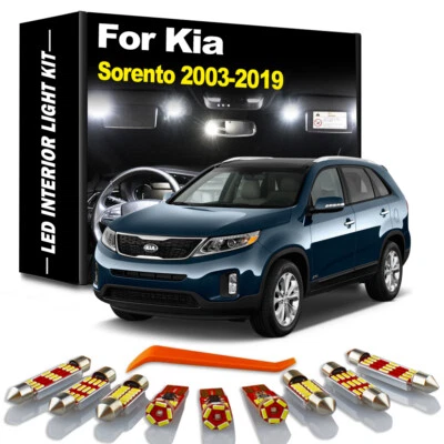 Kit de luces domo mapa interior LED Canbus para accesorios de coche Kia Sorento 2003-2019 Foto 1 de 4