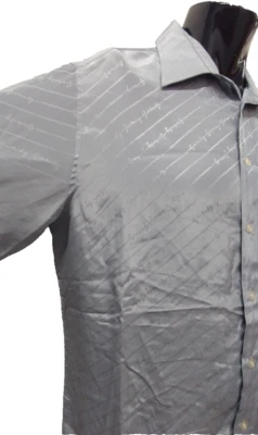 Camisa para hombre GIVENCHY años 70 Chesa Signature Logo abotonada periwinkle pecho 50" Foto 1 de 4