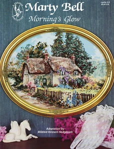 Marty Bell "MORNING'S GLOW" Cottage Cross Stitch Pattern Chart Leaflet 315 - Picture 1 of 1