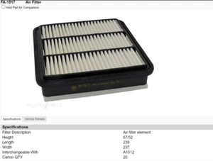 Sakura Air Filter for Mitsubishi Challenger PB PC Triton MQ ML MN ML - Picture 1 of 1