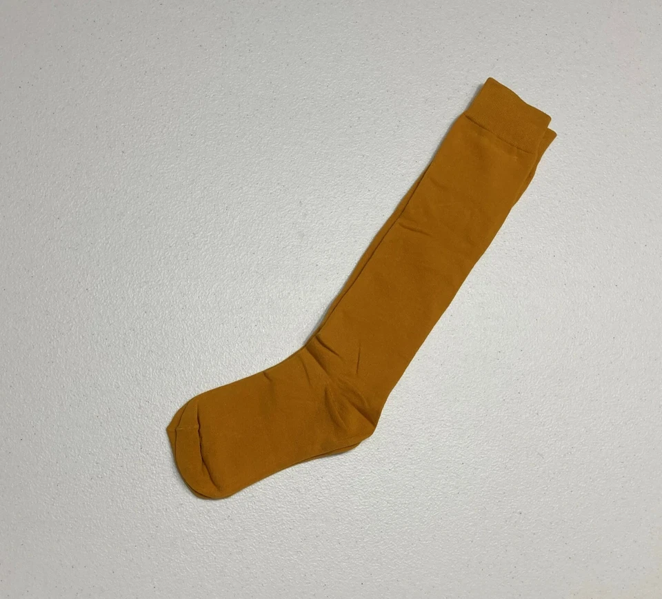 Socks Girls Gold/Yellow Mid Calf 1 pair - Image 1 of 1