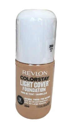 * Revlon ColorStay * - Light Cover Liquid Foundation #200  Shade Nude 1 Oz New - Image 1 of 4