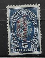1917 US Internal Revenue Scott R244 $5 Documentary Stamp - Image 1 of 1