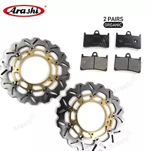 Rotores de freno delanteros y pastillas de freno para Yamaha YZF R6 2005 - 2016 2015 2014 2013 GD - Imagen 1 de 15