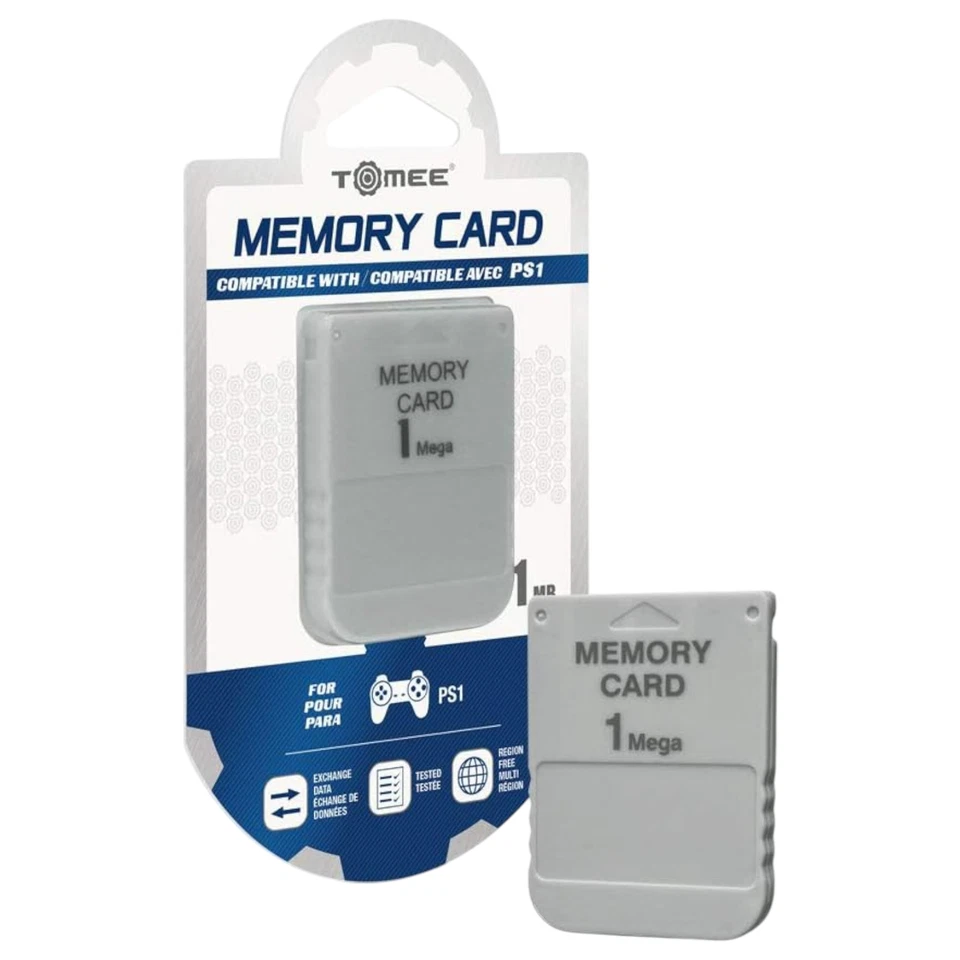 Tomee 1MB Memory Card for Sony PlayStation 1 PS1 PSX - Image 1 of 3