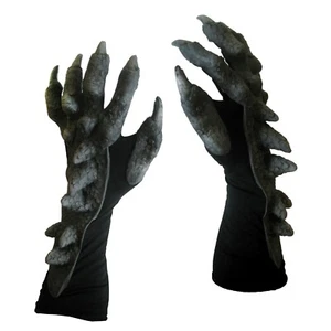 Black Dragon Claws Hands Adult Halloween Costume Gloves - Picture 1 of 4