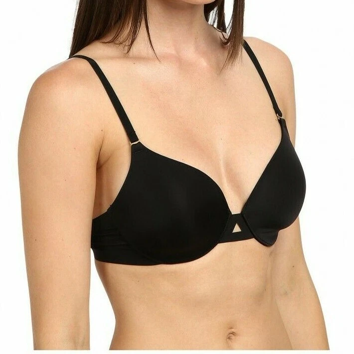 Donna Karan Sensuous Body T Shirt Bra Black Women's Size 34D L70318 - Image 1 of 2