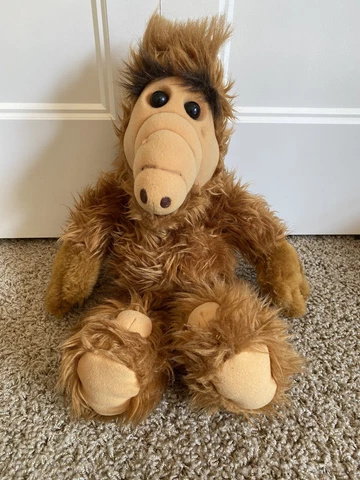 Vtg 1986 Plush 15" ALF Stuffed Animal Doll Toy Alien Productions Hidden Pocket Cover