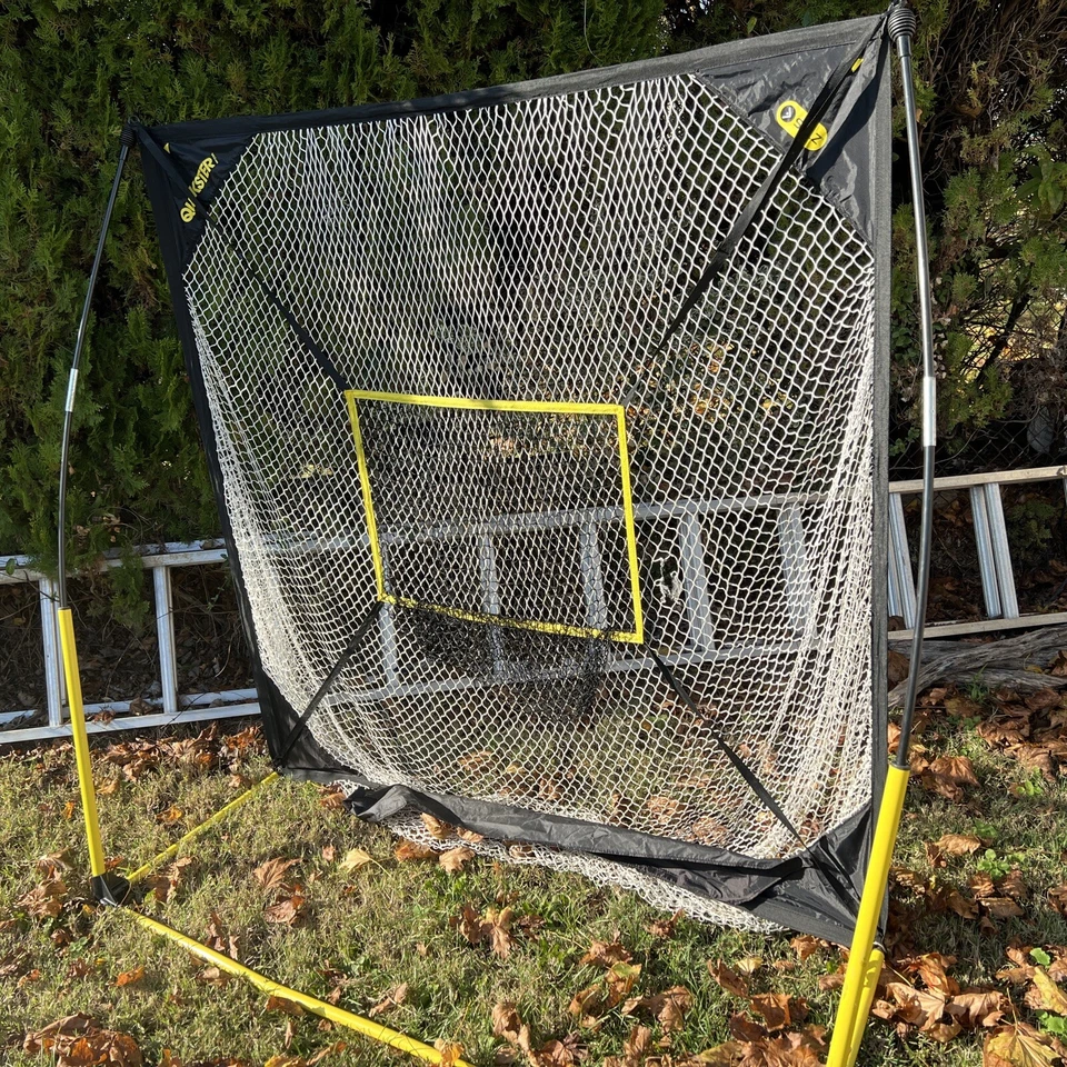 SKLZ 棒球 Quickster Net 便携式快速组装 运动 5' x 5' 黑色 球 — 第 1/3 张图片
