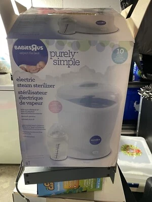 Esterilizador a vapor elétrico puramente simples Babies R Us 3923073 brinquedos para mamadeira - Imagem 1 de 4
