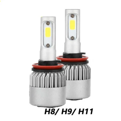 H11 LED Headlight Bulb Kit High Low Beam Fog Light 55W 6000K 8000LM Super White - Image 1 of 4