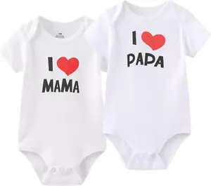 Baby Bodysuit Short Sleeve Newborn Pants Baby Clothes for Baby Boy and Girls - Picture 1 of 12