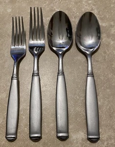 Cambridge Stainless CAPELLA SAND Forks & Oval Soup Spoons 4 pcs total - Picture 1 of 4