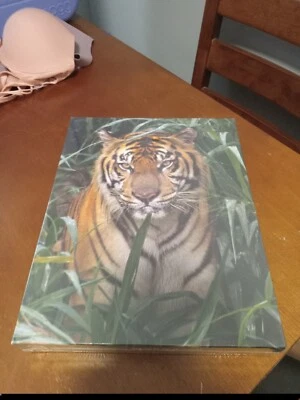 Springbok 500 Piece Jigsaw Puzzle Tiger On the Prowl 18" x 23.5" Sealed New 2003 - Image 1 of 3