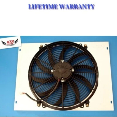 Cubierta del radiador KKS CON VENTILADOR DE 16" 1970 71 1972 DODGE DART VALIANT DUSTER V8 Foto 1 de 4