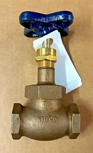 Nibco 3/4" Brass Globe Valve Fig T-235-Y 150 SWP 300 CWP Threaded USA made - Picture 1 of 8