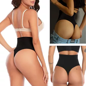 Cintura Alta Cuerpo Fácil Prendas Modeladoras Control Abdomen Tanga Pantalones Modelador Panty Ropa Interior - Imagen 1 de 16