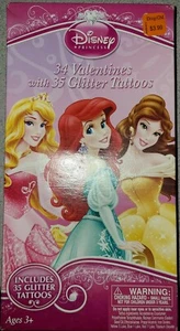 Princesa Disney 34 San Valentín con 35 tatuajes de brillo 7 diseños diferentes - Imagen 1 de 9