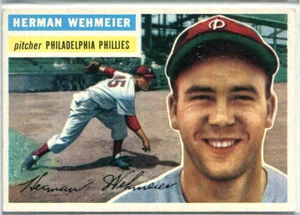 COLLECTIBLE 1956 Topps grey back #78 Herman Wehmeier (Ex-Mint) - Picture 1 of 2