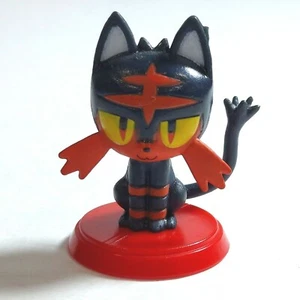 Pokemon 1.5" Litten Choco Egg Mini Figure Gashapon Furuta - Picture 1 of 3