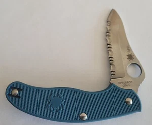 NEW First Generation GIN-1 Numbered C94SBL3 SPYDERCO UK Penknife Folding Knife - Picture 1 of 9