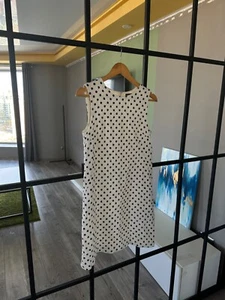 Dolce Gabbana Polka Dot Jacquard Floral Shift Dress Size: 42 - Picture 1 of 6