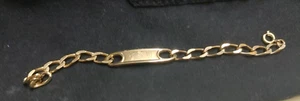 Speidel Gold Plate Monogrammed "VCD" ID Chain Bracelet 6.25" - Picture 1 of 2