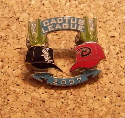 2007 Chicago White Sox vs Arizona Diamondbacks Spring Training Cactus League pin - Image 1 of 3