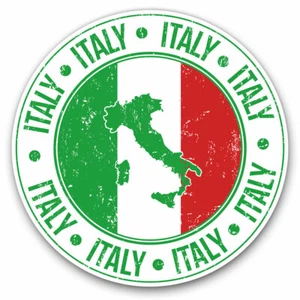 2 x Vinyl Stickers 20cm - Italy Rome Italian Flag Map Cool Gift #5550 - Afbeelding 1 van 9